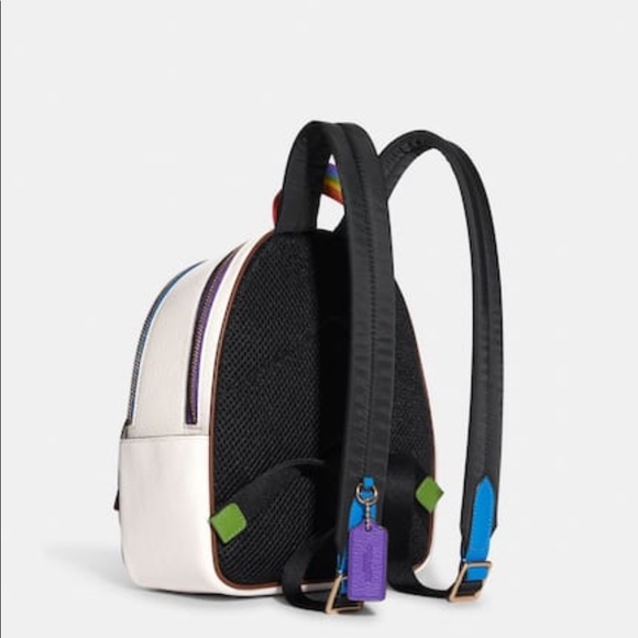 Mildly used Mini Court Backpack With Rainbow Coach - Picture 4 of 4